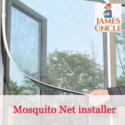 Mosquito Net installer Mr. Babu Sikdar in Thakurpukur